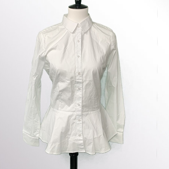 Chocolate Tops - NWT White Button Down Shirt Medium